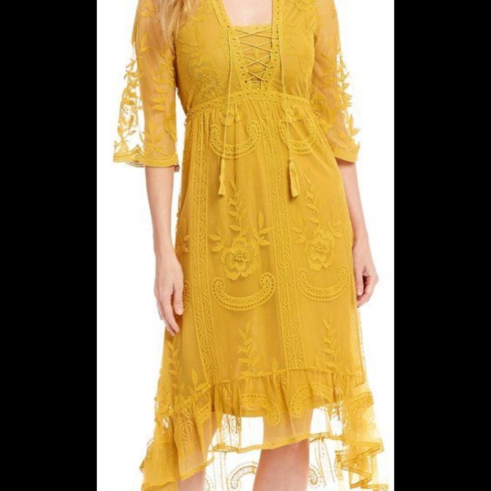 Reba Tassel Lace lace dress